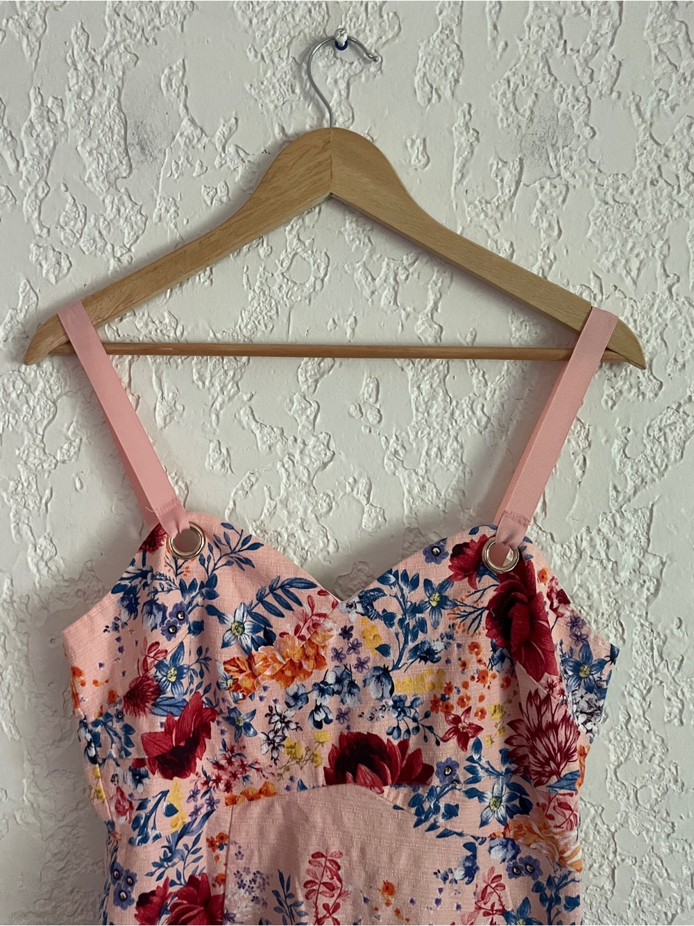 Guess RARE Vintage Y2K Pink Floral Cotton Babydoll Dress - Picture 3 of 7